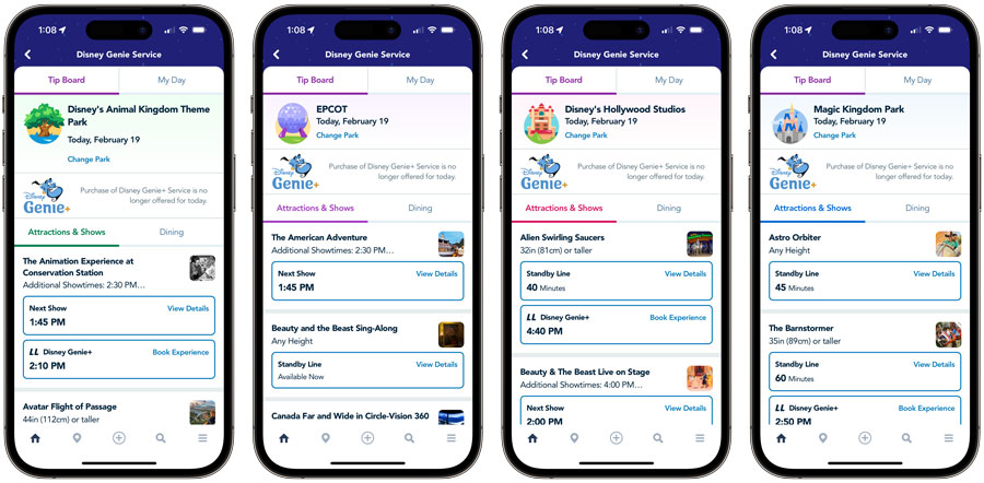 Genie+ Sells Out for First Time at Disney World