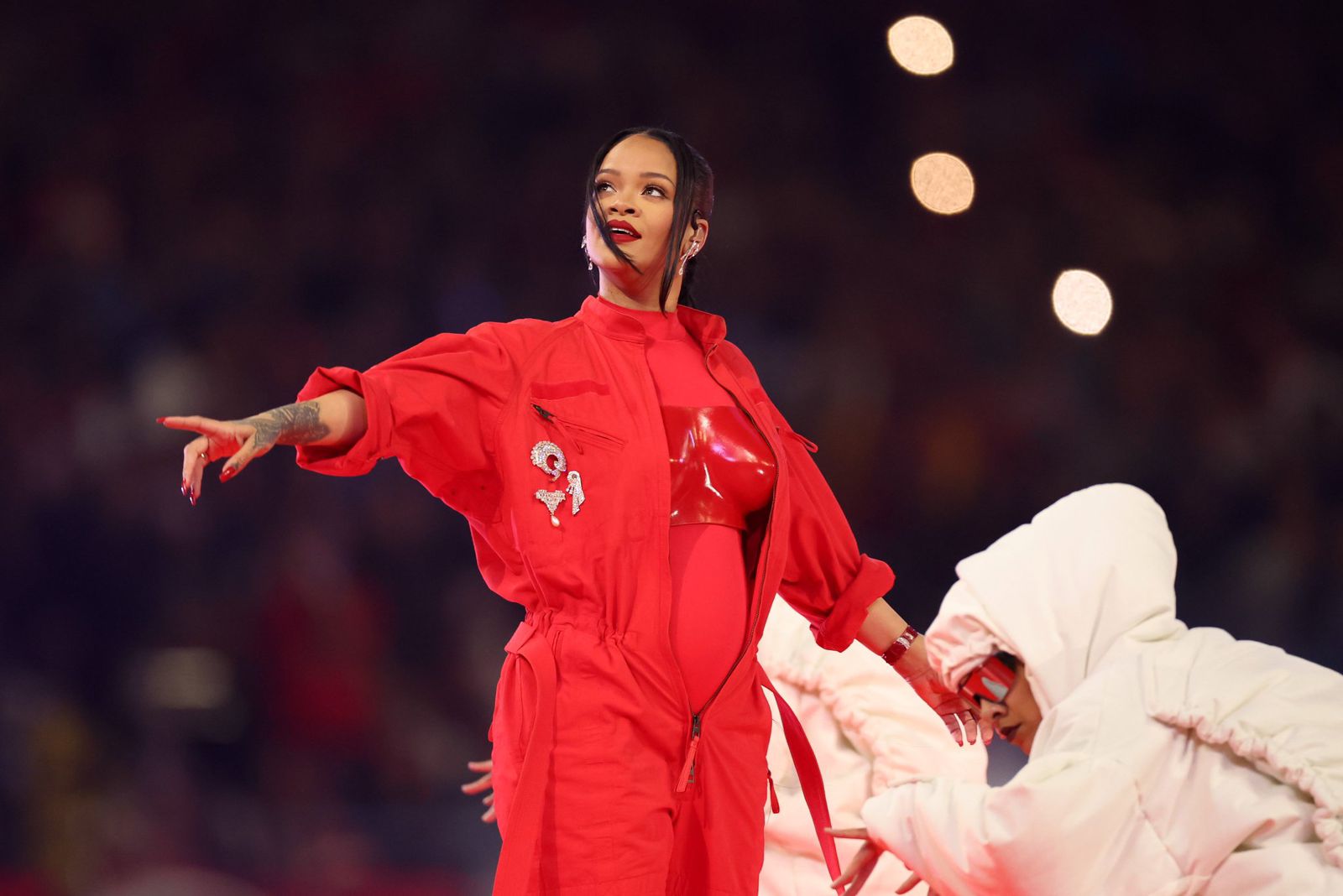 Rihanna Announces Newborn #2 + Appears to be like Crimson Incredibly hot in Custom Loewe, Alaia, and Salomon x Margiela Sneakers at Her SuperBowl 2023 General performance!