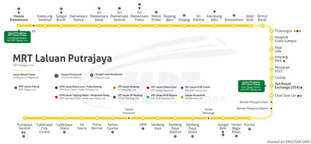 MRT Putrajaya Line fully opens March 16, 3pm – 57.7km from Kwasa Damansara to Putrajaya Sentral