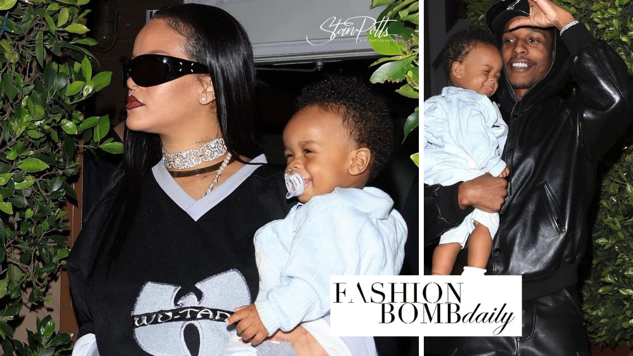Rihanna Wears Vintage Wu-Tang Jersey for Meal with A$AP Rocky and Their Little one Boy in LA