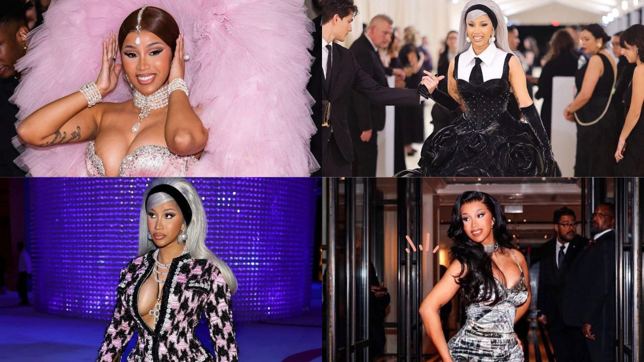 Cardi B Slayed in 4 Remarkable Patterns Throughout the 2023 Met GALA like Cheng Peng Studio, Pass up Sohee, Richard Quinn & Sergio Castaño Peña