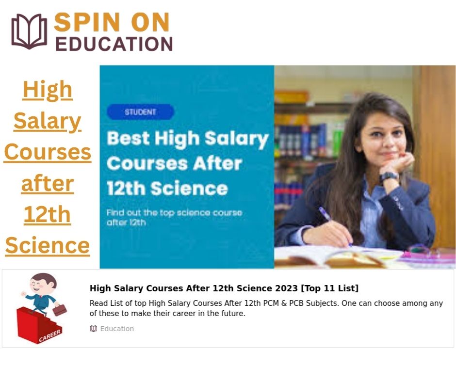 Top best High Salary Courses after 12th Science?
