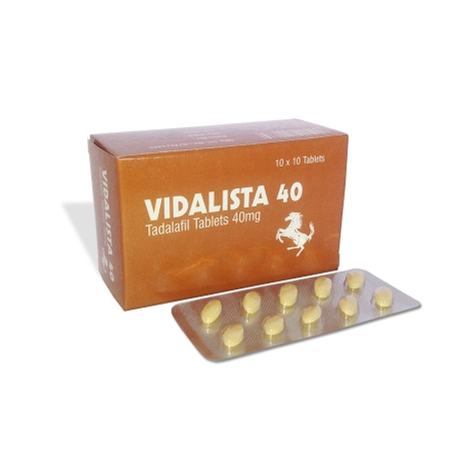 Take pleasure in sexual performance with Vidalista 40.
